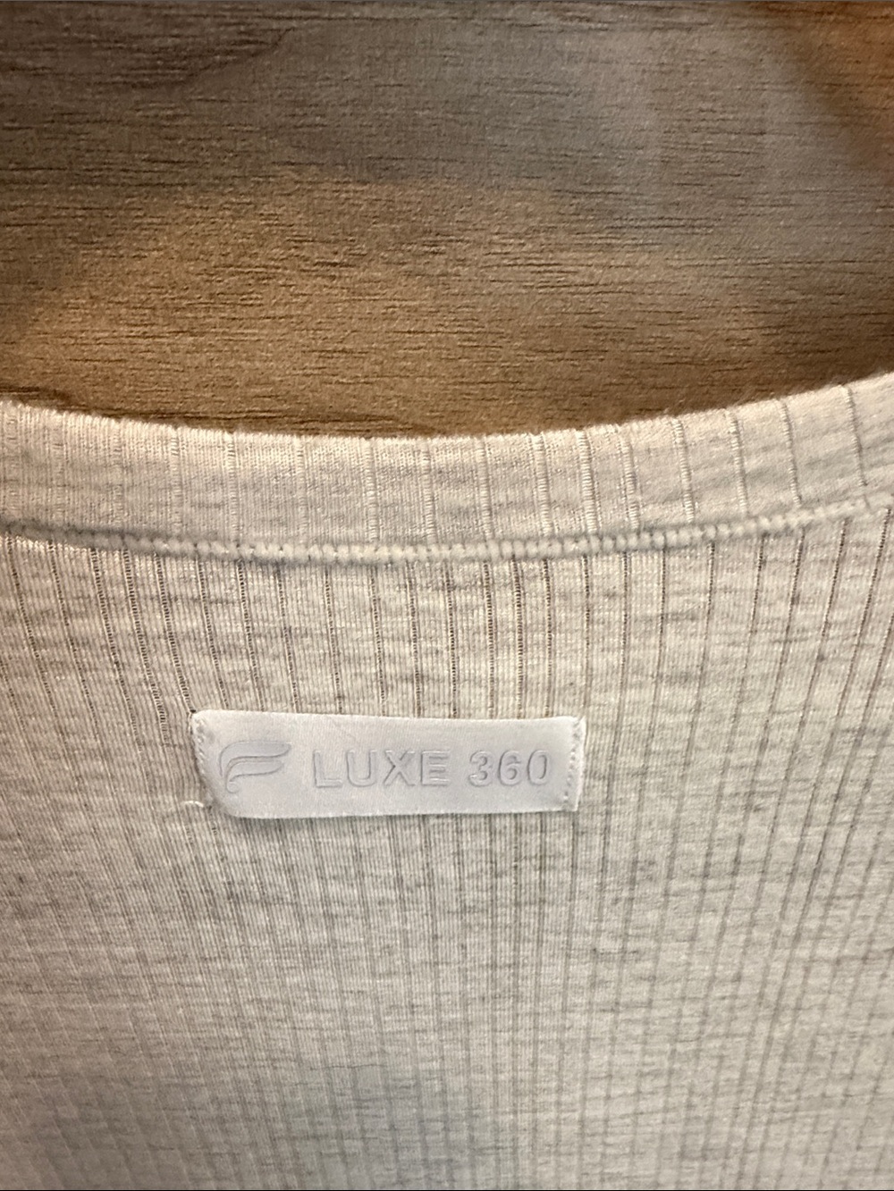 Fabletics Classic Ribbed Long-Sleeve Top - Cream - Picture 2 of 3